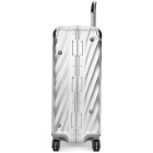Tumi Silver Aluminum Short Trip Packing Suitcase