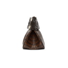 Chloe Brown Croc Darryl Clutch
