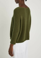 Weekend Max Mara Xeno Open-knit Jumper Olive