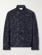 Folk - Assembly Jacquard Cotton-Blend Jacket - Blue