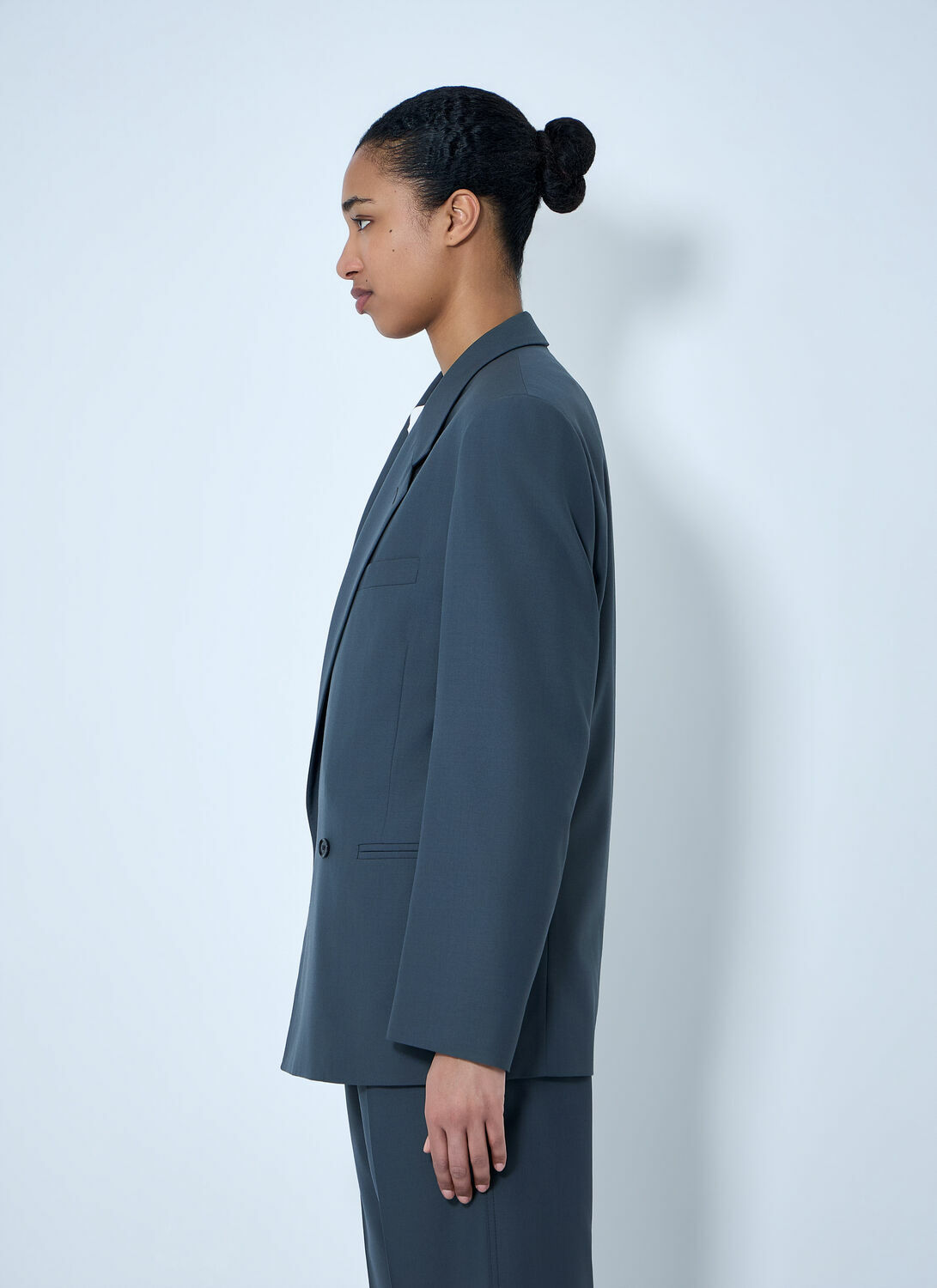 Lemaire Double-Breasted Wool Suit Blazer