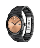 Movado Bold Quest Quartz Rose Gold Sunray Dial Unisex Watch 3601244