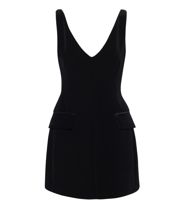 Photo: Sportmax Sleeveless velvet minidress