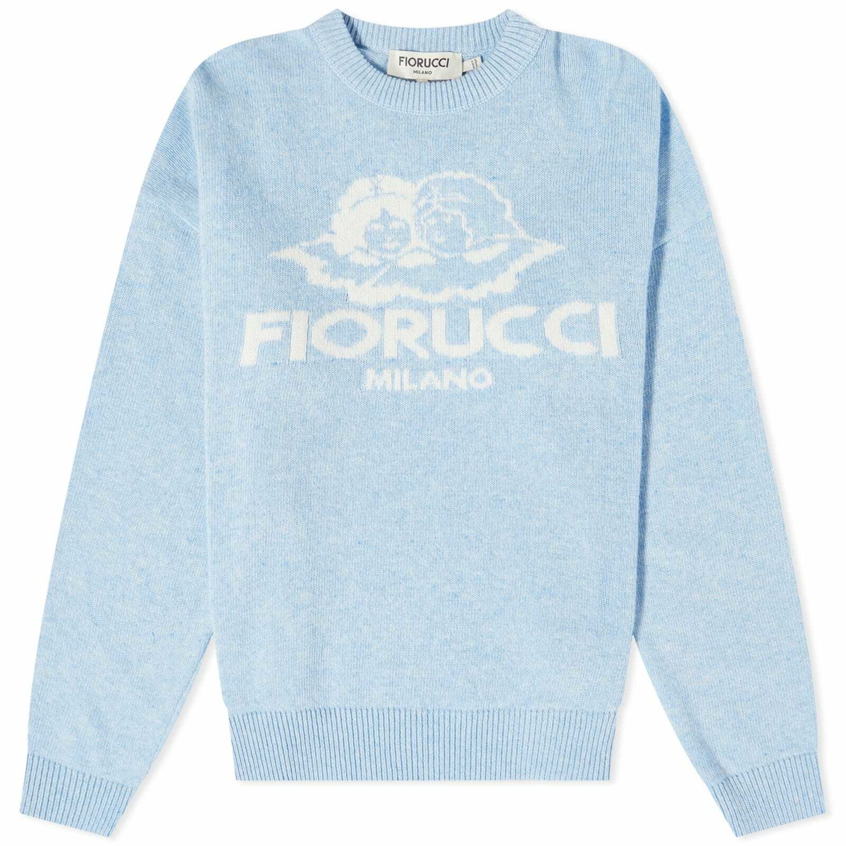 Fiorucci Women's Milano Angels Knit Jumper in Blue Fiorucci