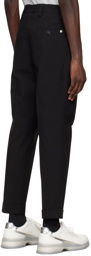 Boss Black Cotton Trousers