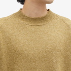 MHL by Margaret Howell Men's Crew Knit Sweat in Asparagus