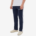 Palm Angels Men's Taped Track Pant in Navy Blue /White