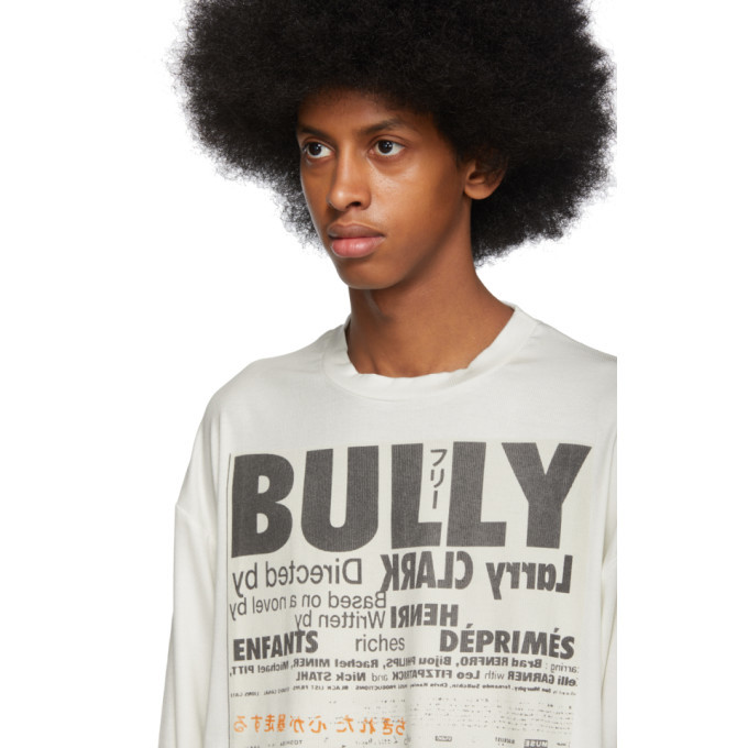 ENFANTS RICHES DEPRIMES BULLY Tシャツ L Enfants Riches Deprimes Long Sleeve Bully Print Tee in Cream