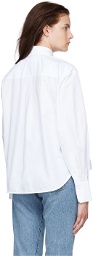 Victoria Beckham White Cropped Shirt
