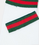 Gucci Web ribbed-knit cotton-blend socks