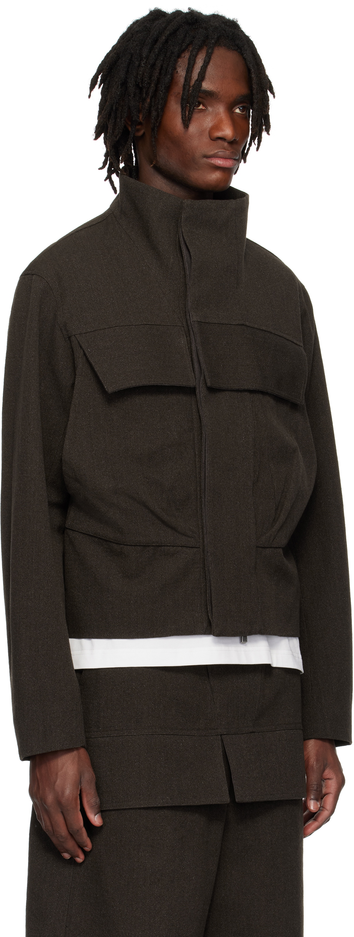 pet-tree-kor Brown Enignum Jacket