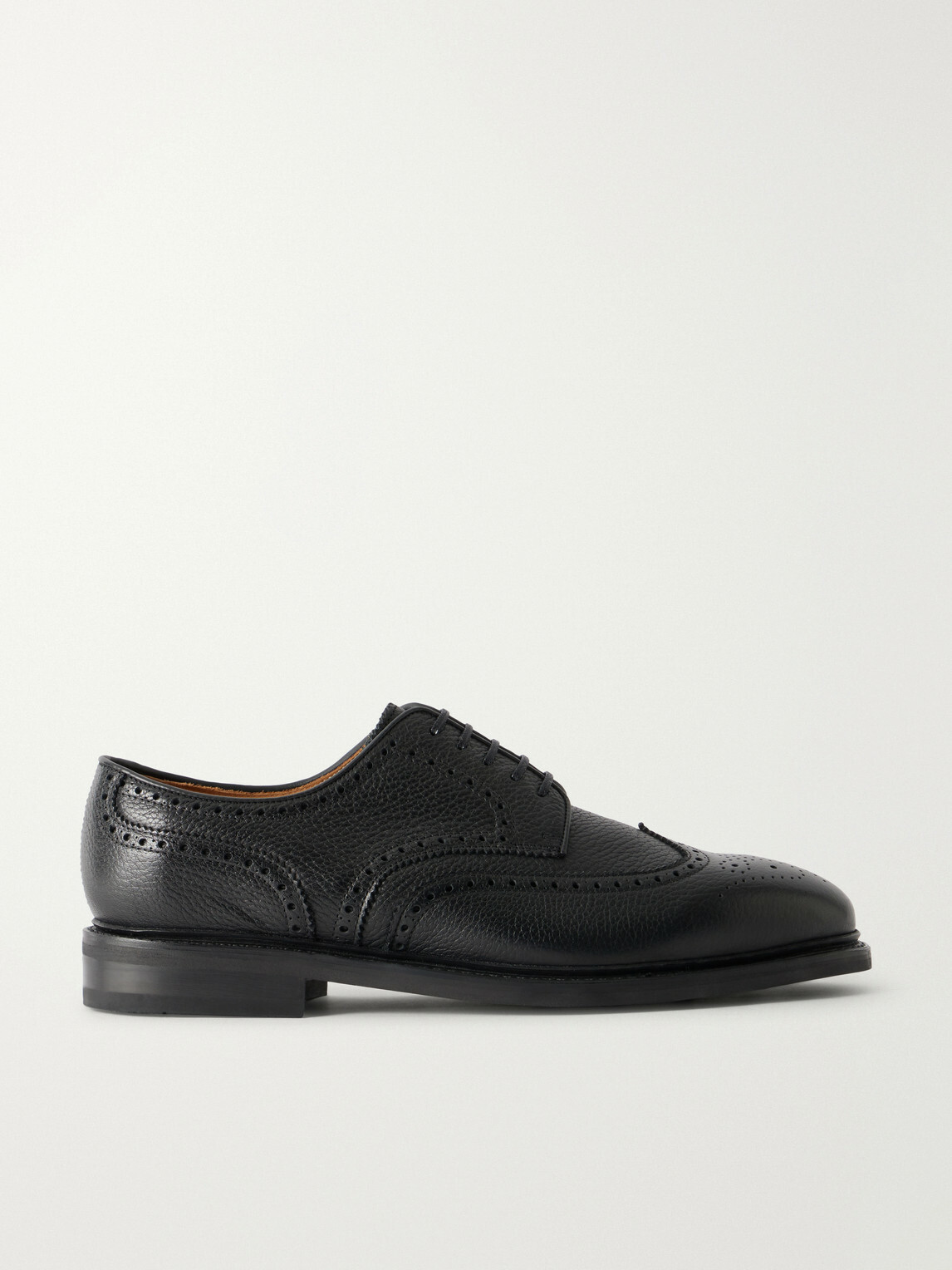 MORJAS - The Derby Full-Grain Leather Brogues - Black