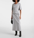 Lemaire Belted cotton jersey maxi dress
