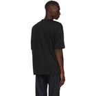 Acne Studios Black Reflective Patch Motif T-Shirt