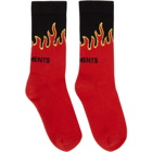 VETEMENTS Red Reebok Edition Fire Socks