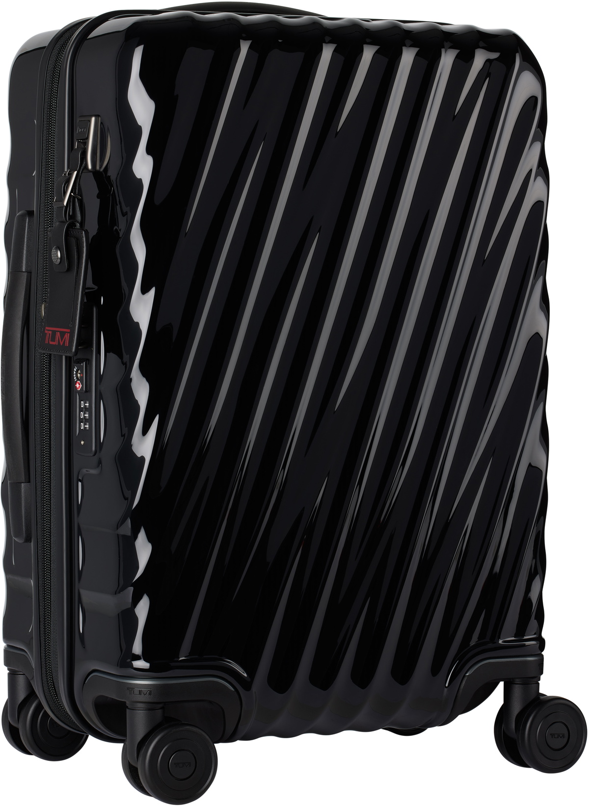 Tumi Black International Expandable 4 Wheeled Carry-On Suitcase