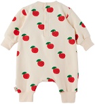 TINYCOTTONS Baby Off-White Apples Jumpsuit