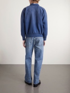 A.PRESSE - Half-Zip Cotton-Jersey Sweatshirt - Blue