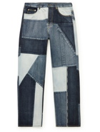 Valentino - Logo-Print Patchwork Jeans - Blue