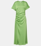 Simkhai Marabella ruched satin maxi dress