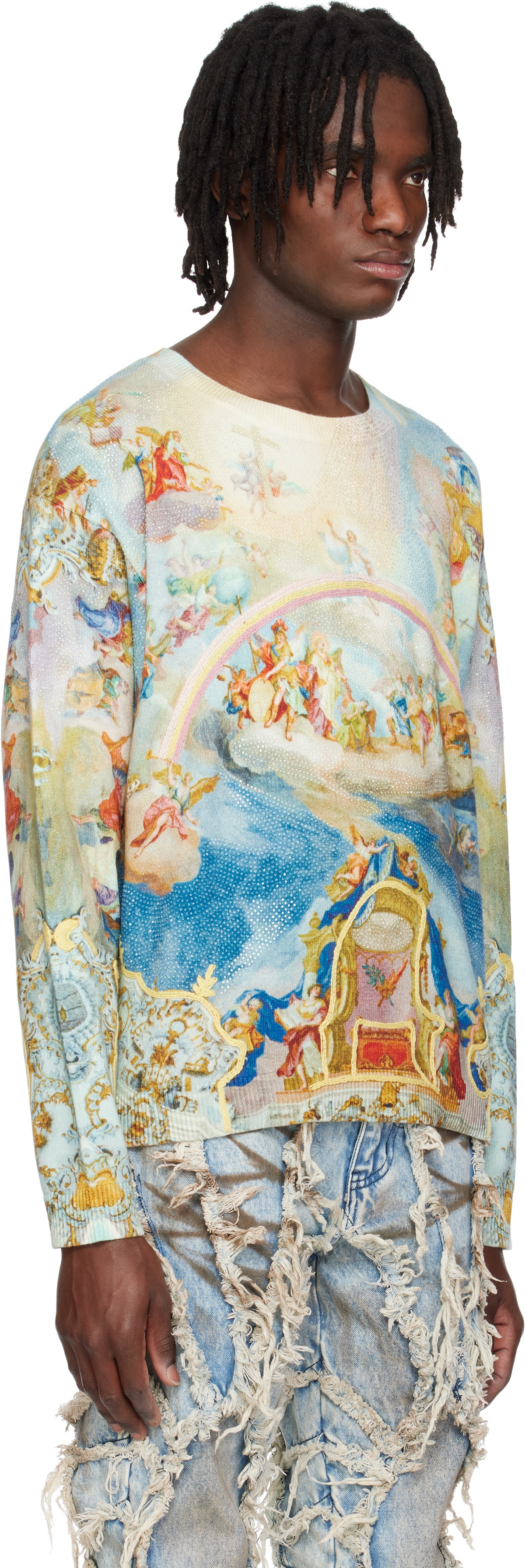Who Decides War Multicolor Archaic Sweater
