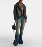 Acne Studios 2024F high-rise bootcut jeans