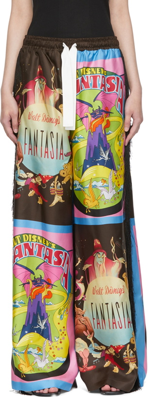 Photo: Stella McCartney Multicolor Fantasia Poster Print Trousers