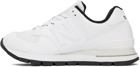 New Balance White 574 Rugged Sneakers