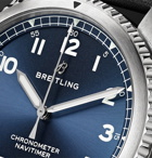 Breitling - Navitimer 8 Automatic Chronometer 41mm Steel and Leather Watch - Men - Blue