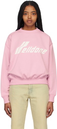 We11done Pink Crewneck Sweatshirt