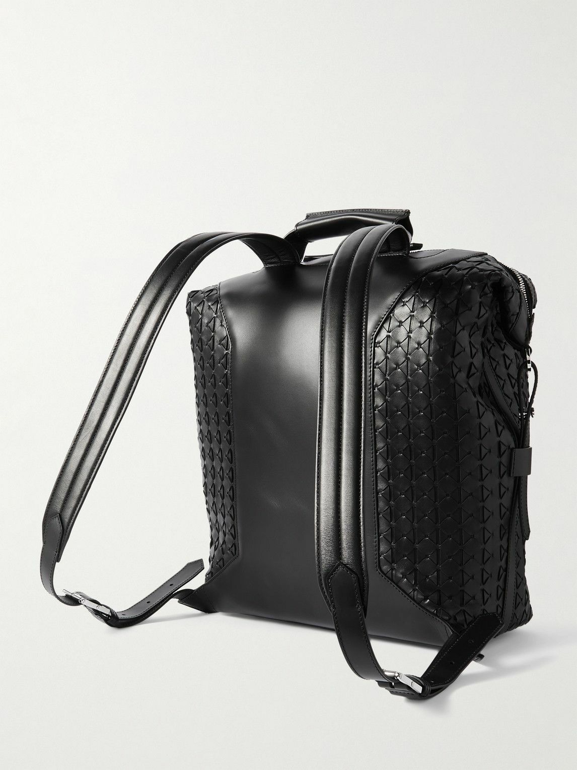 Serapian - Mosaico Textured-Leather Backpack