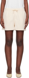Maison Kitsuné Beige Baby Fox Patch Regular Jog Shorts
