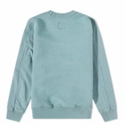 C.P. Company Undersixteen Women's Logo Crew Sweat in Mineral Blue