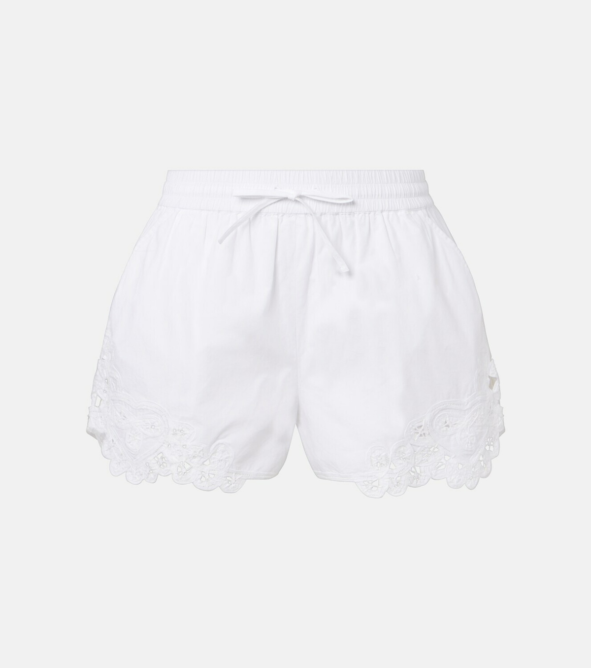 Veronica Beard Vivaldi embroidered cotton shorts
