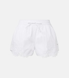 Veronica Beard Vivaldi embroidered cotton shorts