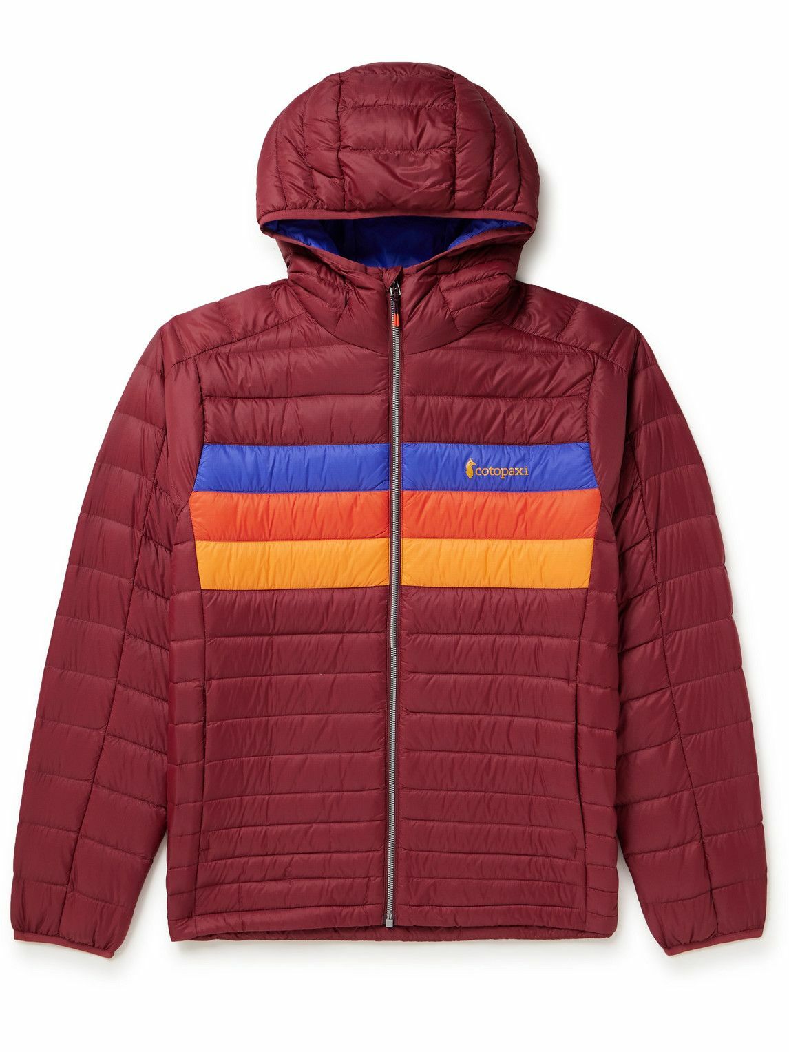 Cotopaxi - Fuego Colour-Block Quilted Ripstop Down Hooded Jacket