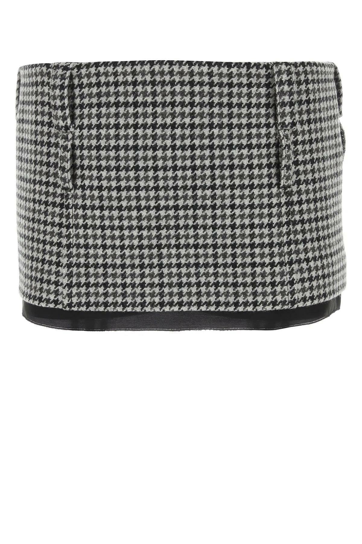 MI AMORE EMBROIDERED MINI SKIRT