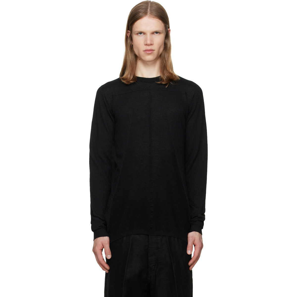 Rick Owens Black Tower Biker Level Sweater