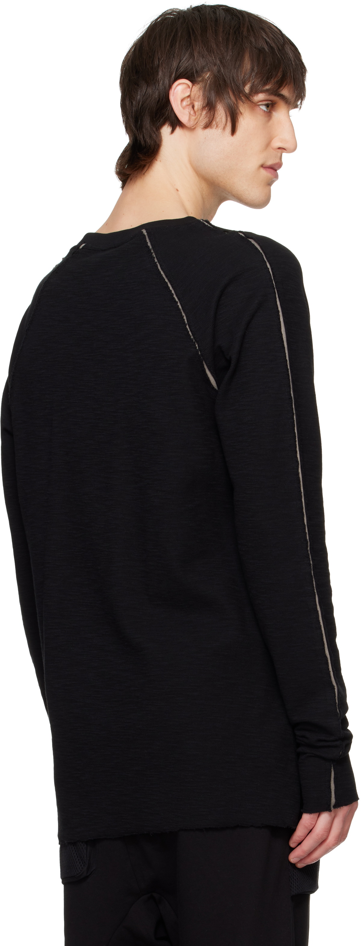 【関税込み】thom/krom ブラック M TS 868 Tシャツ Scar Stitched Fitted Cotton T-Shirt by Thom Krom | Shop
