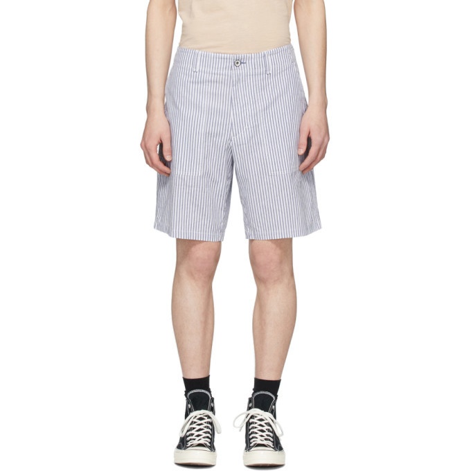 Photo: rag and bone White and Blue Franklin Shorts