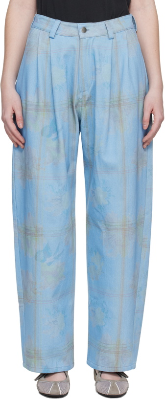 Photo: Collina Strada Blue Catchfly Denim Trousers