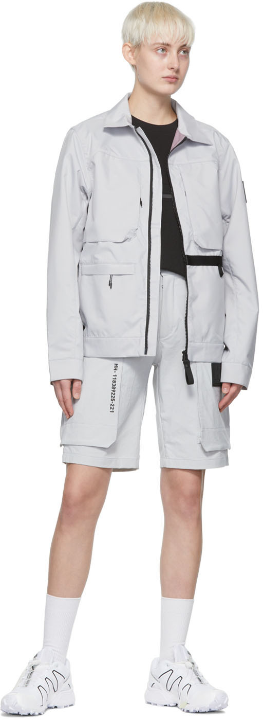 HH-118389225 Gray Nylon Shorts
