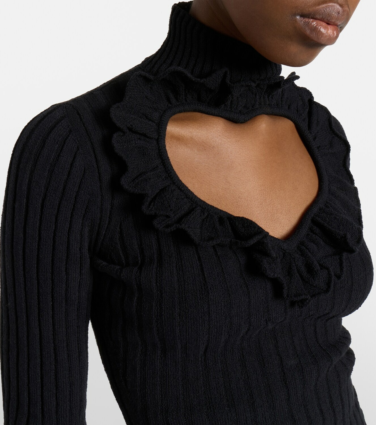 Balenciaga Heart cotton-blend top