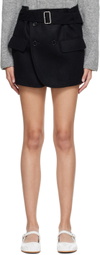 tao Black Belted Miniskirt
