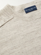 Peter Millar - Port Saddle Linen and Merino Wool-Blend Sweater - Gray