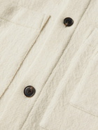 Miles Leon - Herringbone Wool and Cashmere-Blend Overshirt - Neutrals