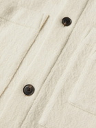 Miles Leon - Herringbone Wool and Cashmere-Blend Overshirt - Neutrals