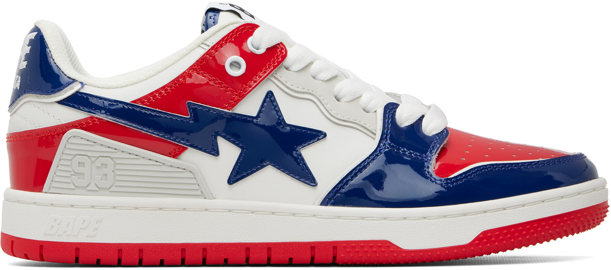 BAPE Navy & Red SK8 STA #2 Sneakers