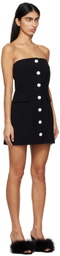 KIMHĒKIM Black Button Minidress
