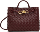 Bottega Veneta Burgundy Small Andiamo Bag